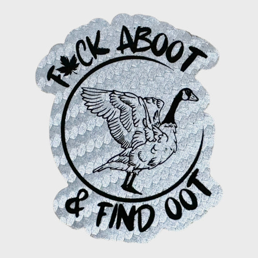 F**k Aboot & Find Oot leatherette Patch