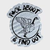 F**k Aboot & Find Oot leatherette Patch