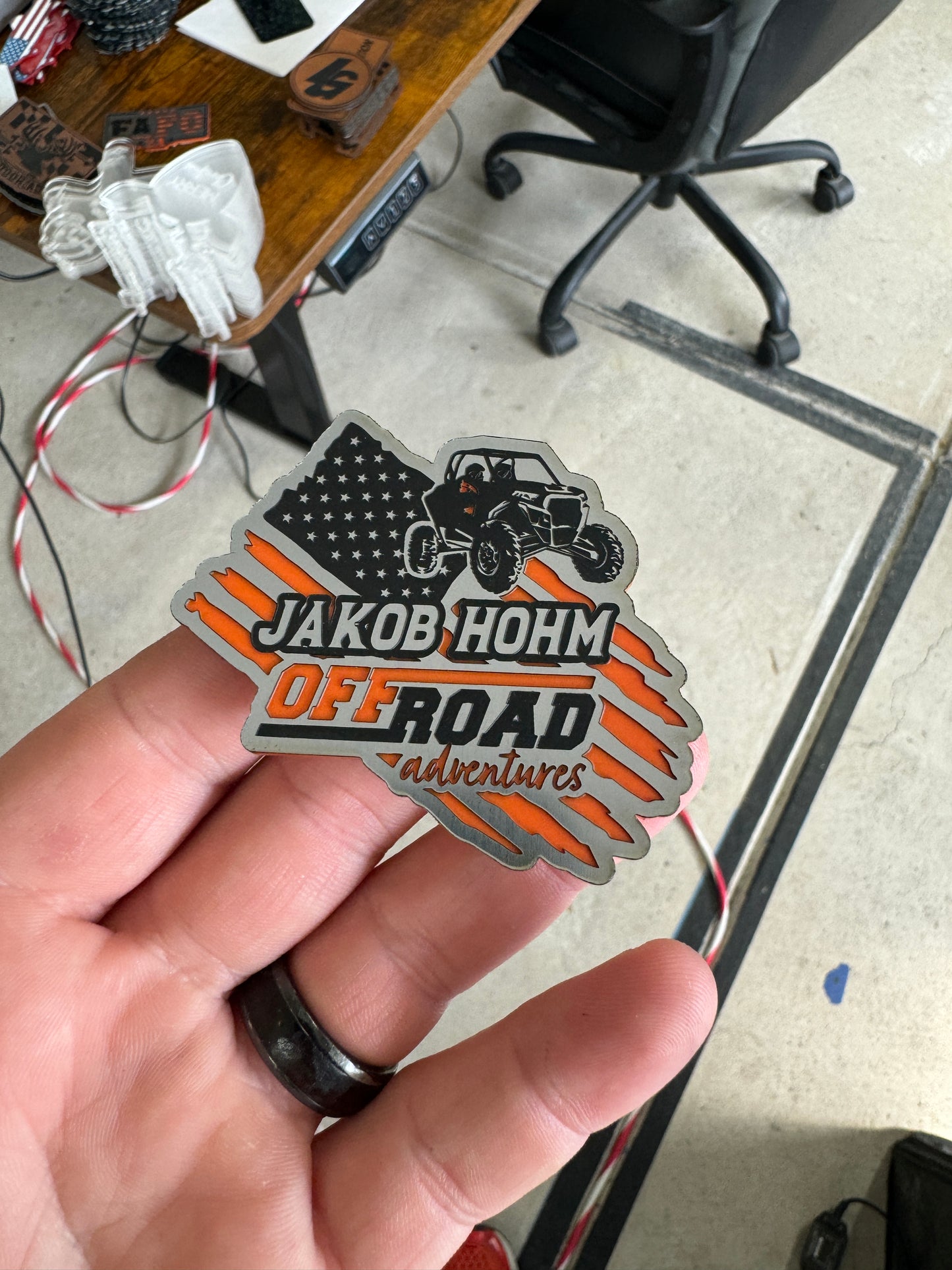 Custom Tri-Color Acrylic Patches