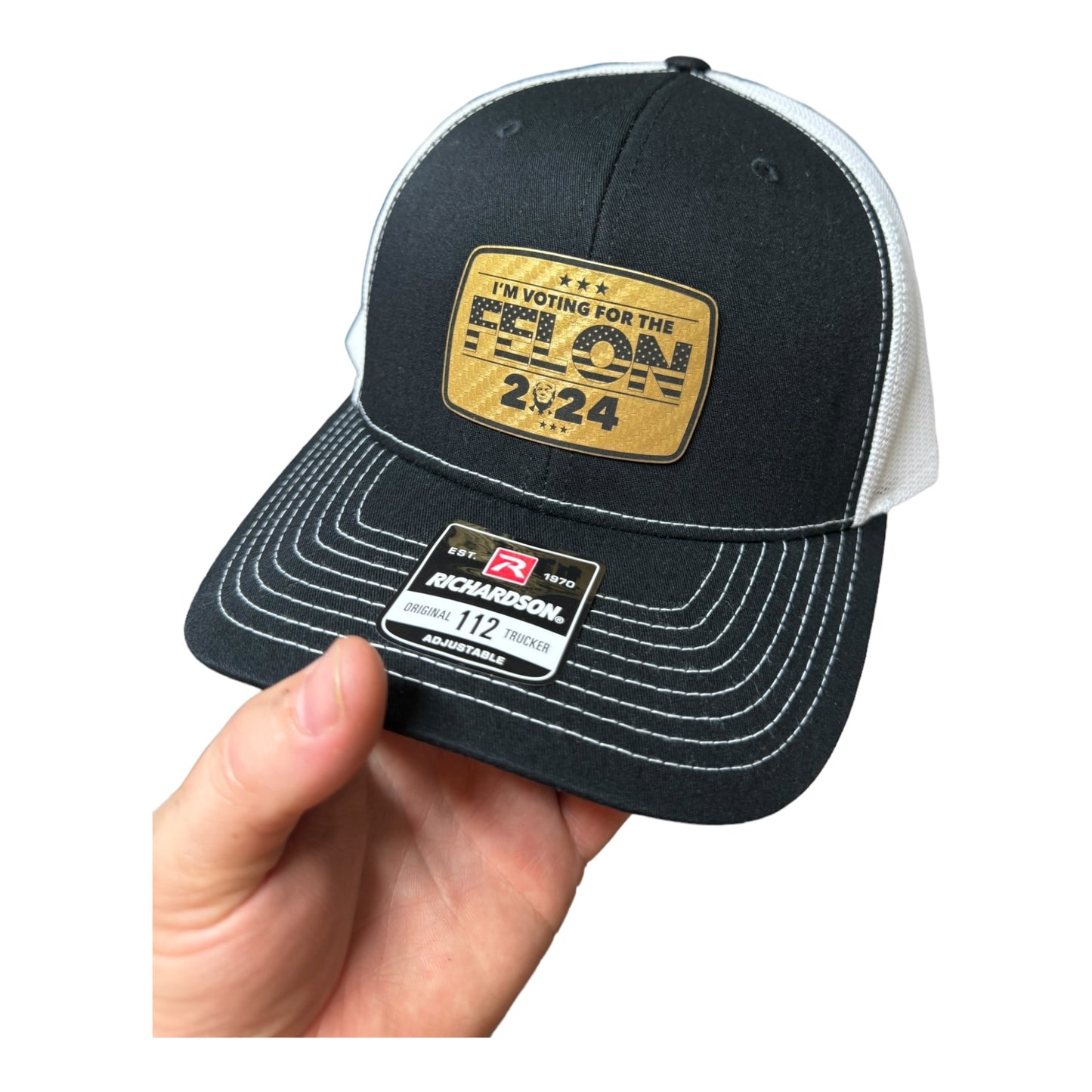 Voting For The Felon 2024 Patch Hat