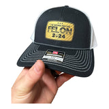 Voting For The Felon 2024 Patch Hat