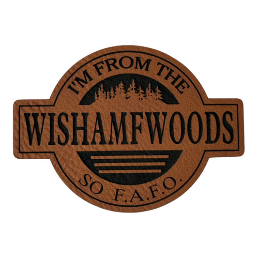 WISHAMFWOODS leatherette Patch