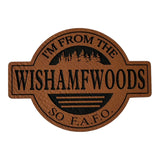 WISHAMFWOODS leatherette Patch