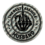 The Best A**hole Husband leatherette Patch